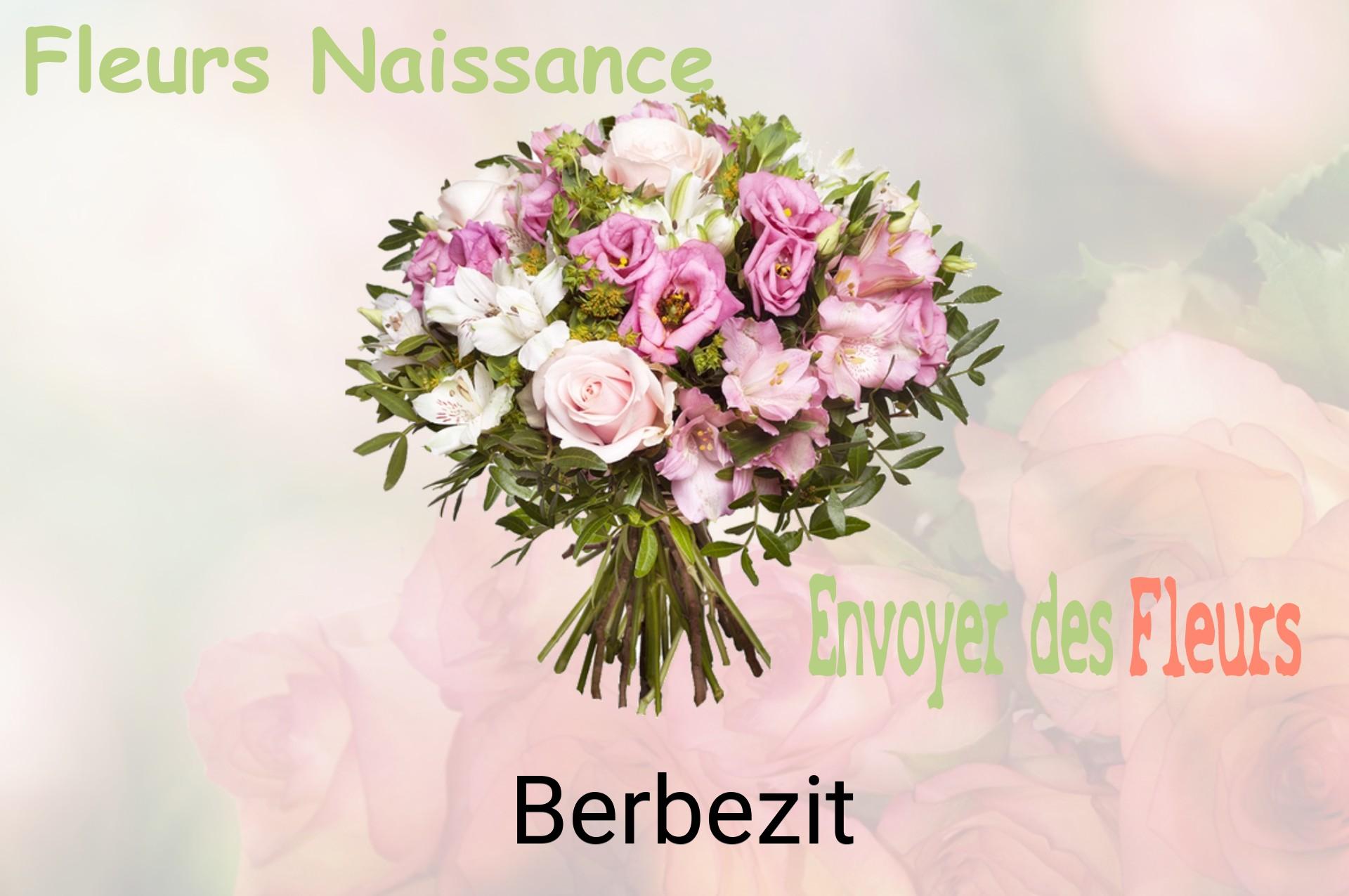 Bouquet de fleurs de naissance livré à Berbezit