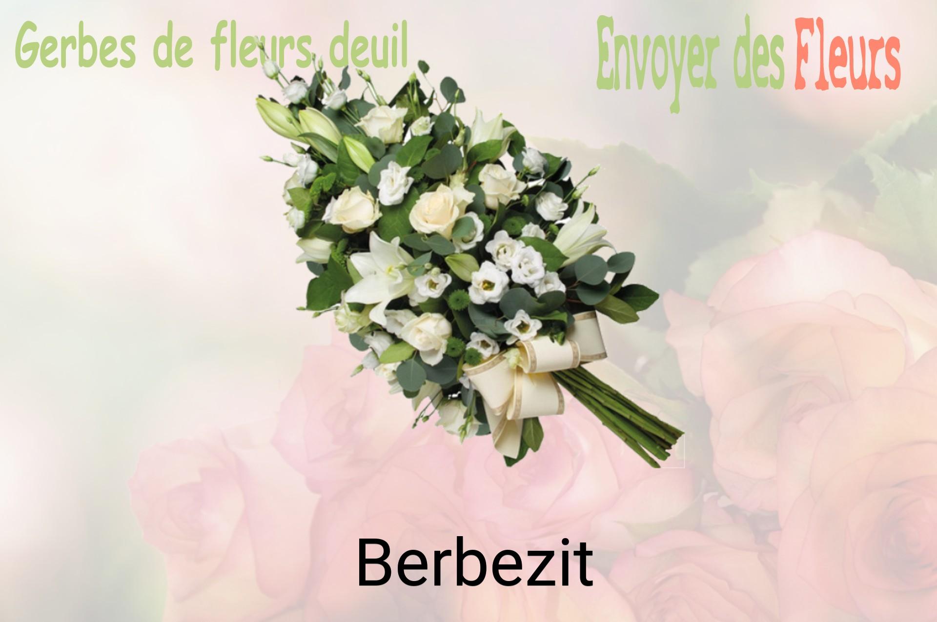 Gerbe de fleurs de deuil livrée à Berbezit